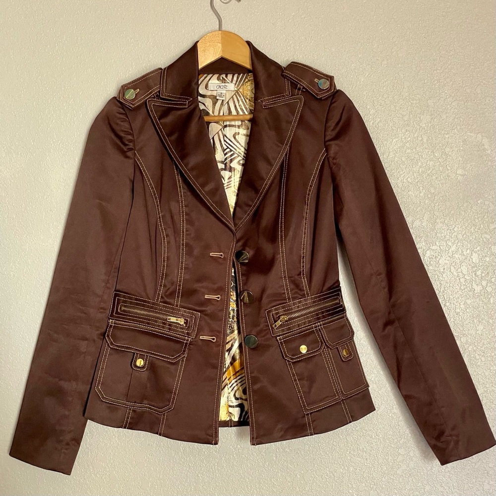 Cache - Brown Blazer - Size S - Like New - image 1